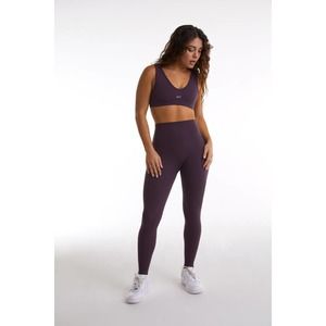 NWT Set Active Sportbody Dip Bra and Leggings Set in Purple Small